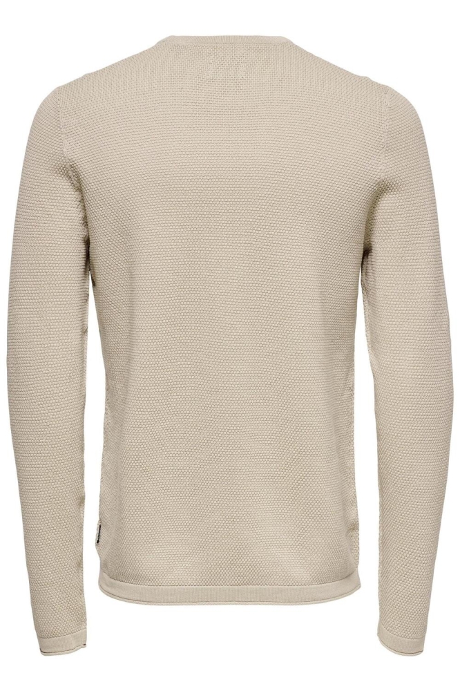 ONSPANTER LIFE 12 STRUC CREW KNIT N 22016980 Silver Lining